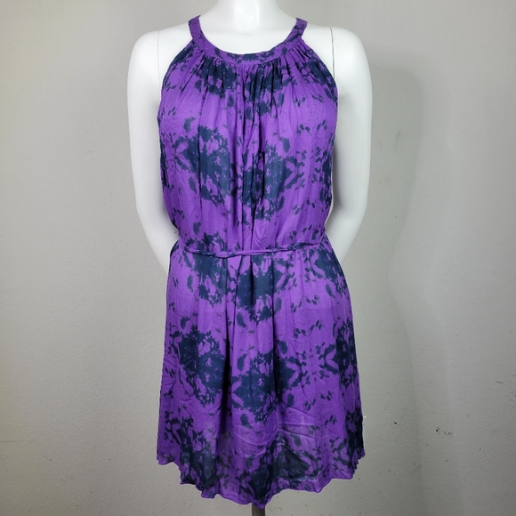 Luna May Dresses & Skirts - Luna May Hand Made & Hand Dyed Purple & Black Mini Dress